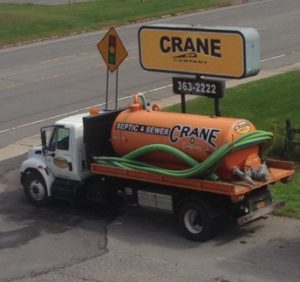 Crane Truck and Sign